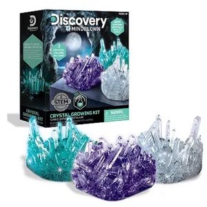 Discovery #Mindblown Crystal Growing Kit 12-Piece Natural Crystal Lab NIB